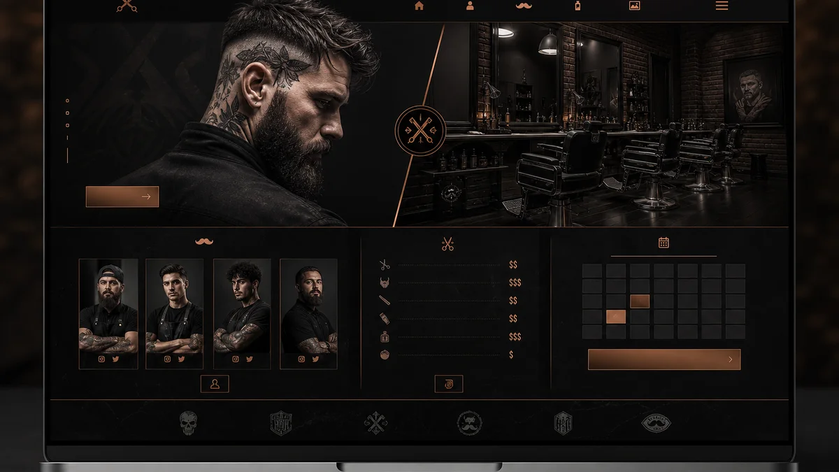 Сайт barbershop — WebQos