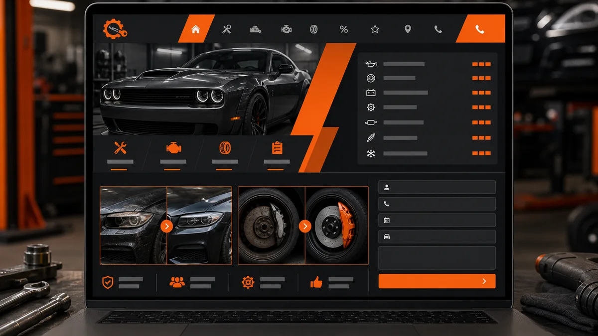Сайт автосервісу СТО – WebQos